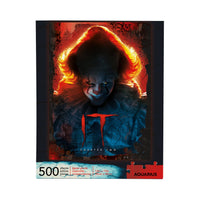 Jigsaw puzzle packaging featuring a character with red hair and 'IT' logo, Aquarius brand visible