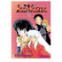 Inuyasha Volume 3 manga book cover by Rumiko Takahashi, featuring the main characters Inuyasha, Kagura, and Tetsurou against a pink patterned background.