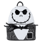 Loungefly exclusive Jack Skellington mini backpack with glittering sequin body and character-inspired details