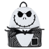 Loungefly exclusive Jack Skellington mini backpack with glittering sequin body and character-inspired details