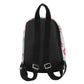 Backpack with colorful pattern on a white background