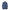 Navy blue backpack with cartoon character pattern on a white background
