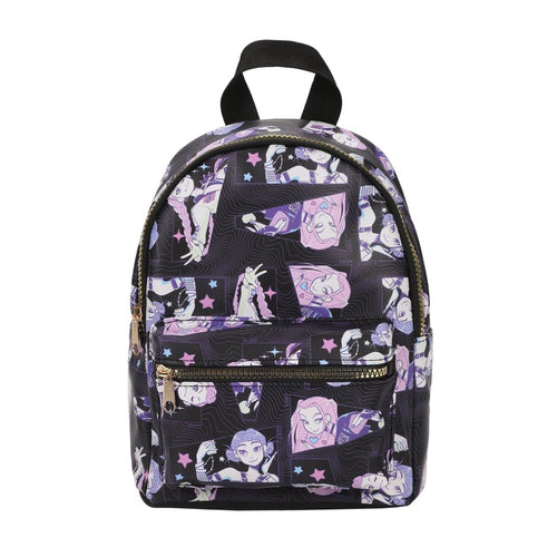 Backpack with character pattern on a white background