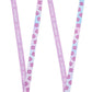 Four pink lanyards with heart patterns and 'Huntix' branding on a white background