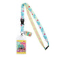 Lanyard with cartoon character design on a white background