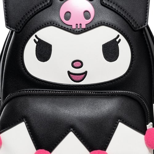 Kuromi Sanrio mini backpack with bat wings and playful expression