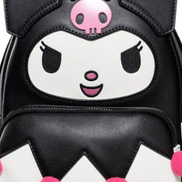 Kuromi Sanrio mini backpack with bat wings and playful expression