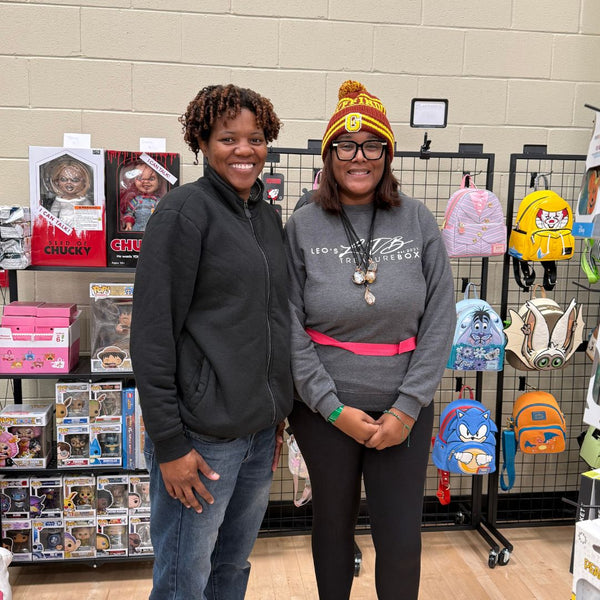 Here is the owner and her assitant preparing for an event 