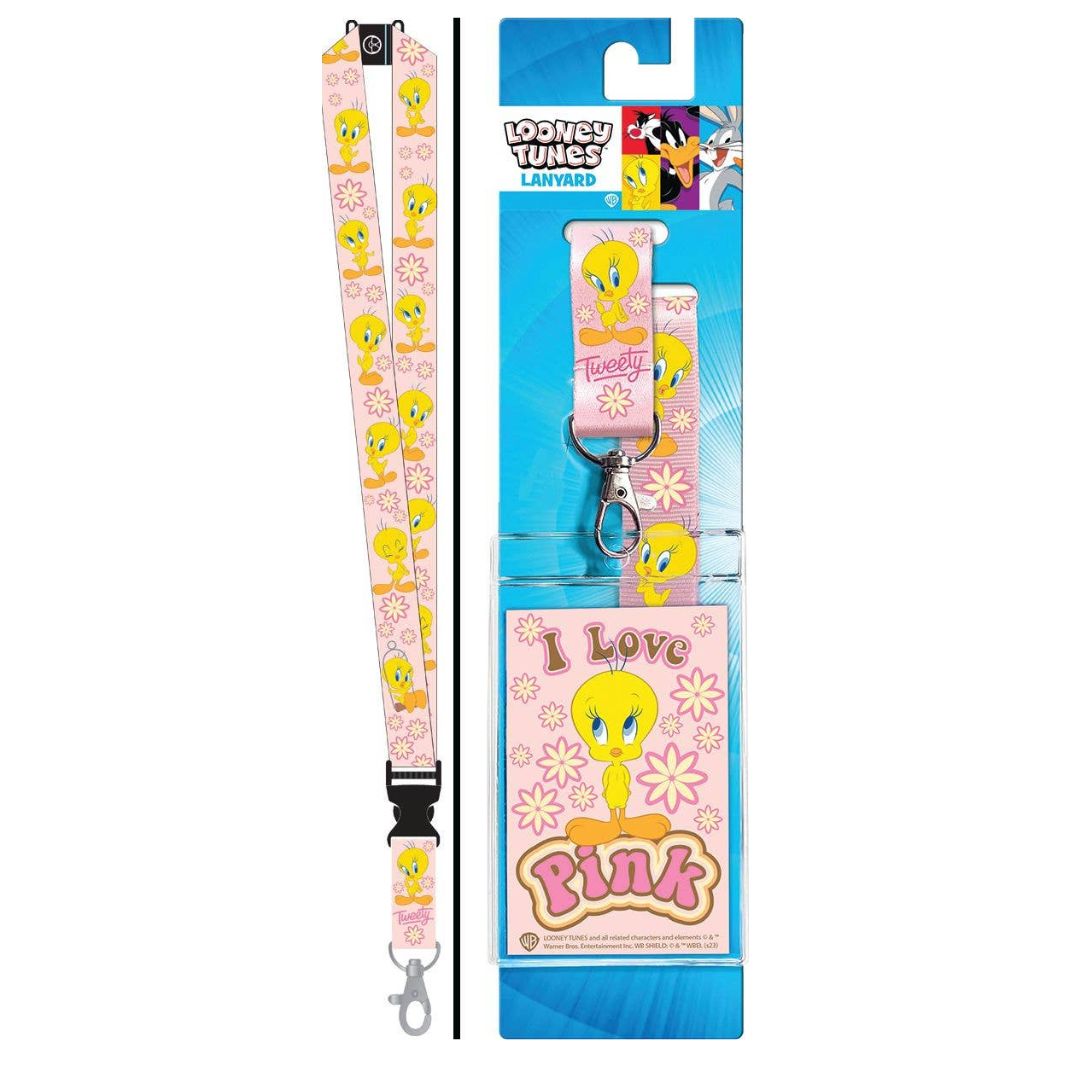 Lanyard with Tweety bird design in packaging on a white background