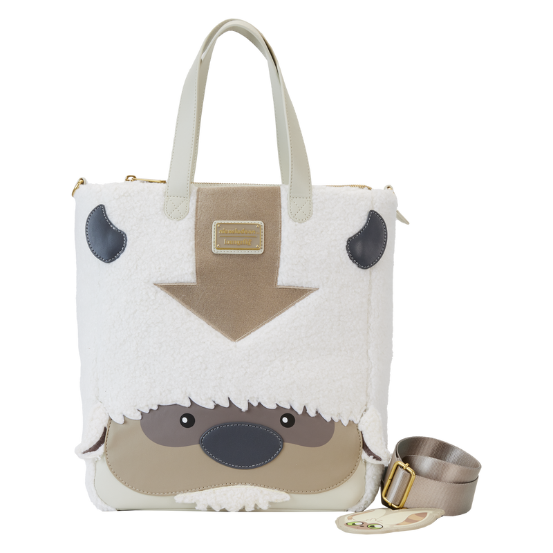 Loungefly Avatar: The Last Airbender Appa Cosplay Plush Tote Bag with Momo Charm