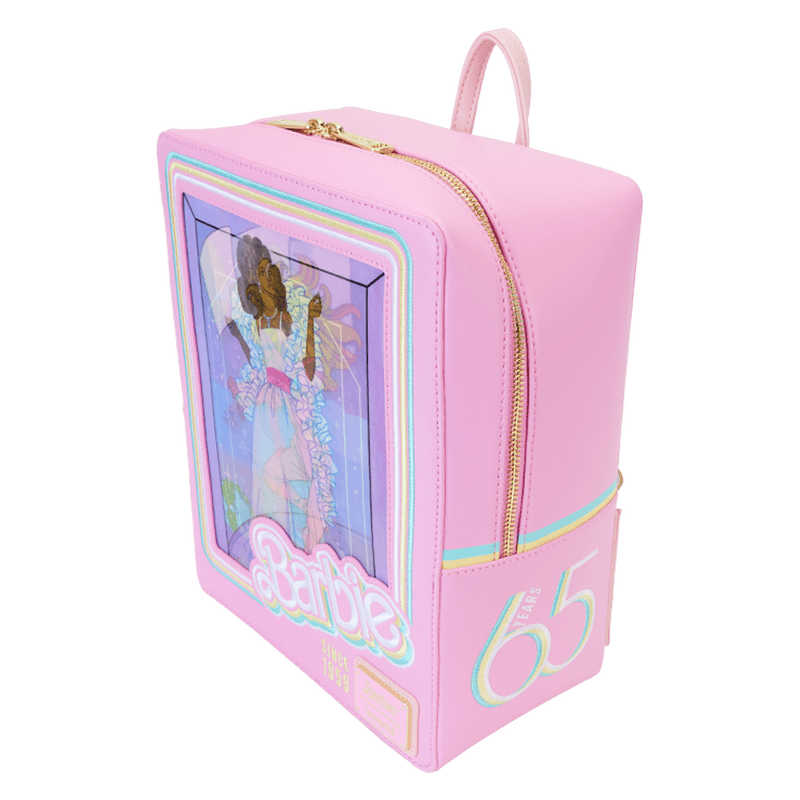 Loungefly Barbie 65th Anniversary Doll Box Triple Lenticular Mini Backpack - Leo's Treasure Box