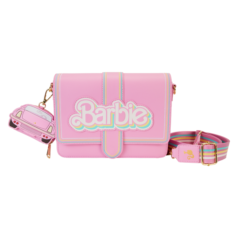 Loungefly Barbie 65th Anniversary Logo Crossbody Bag with Coin Bag