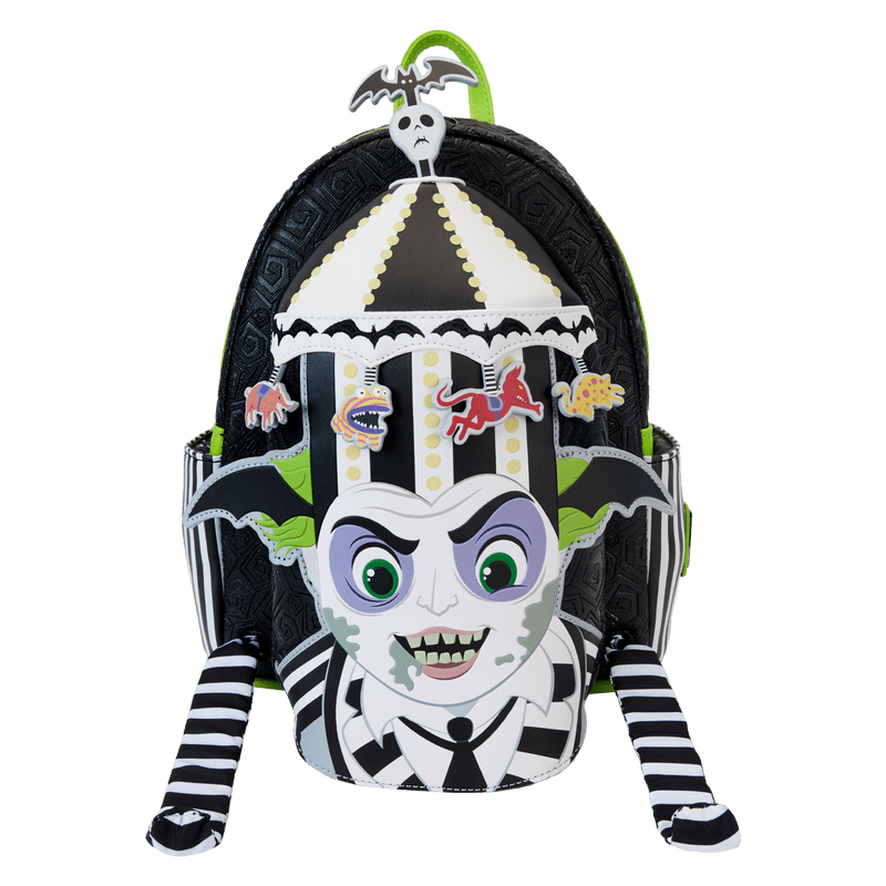 Loungefly Beetlejuice Carousel Hat Light Up Cosplay Mini Backpack - Leo's Treasure Box