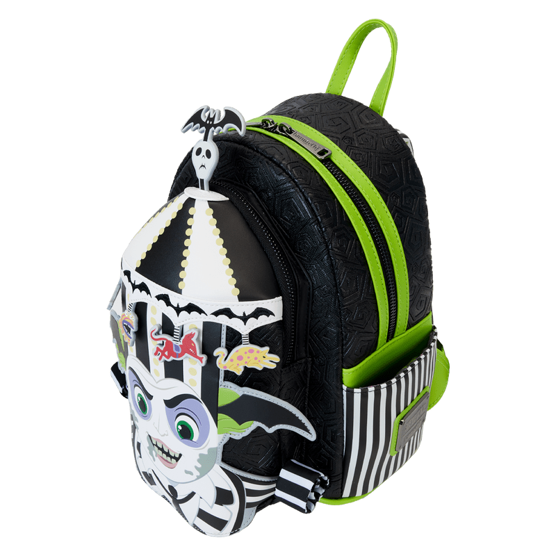 Loungefly Beetlejuice Carousel Hat Light Up Cosplay Mini Backpack - Leo's Treasure Box