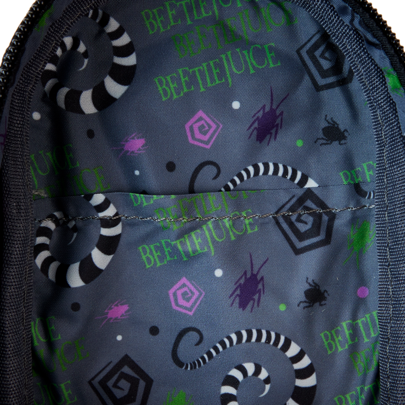 Loungefly Beetlejuice Here Lies Betelgeuse Tour Guide Mini Backpack Pencil Case - Leo's Treasure Box