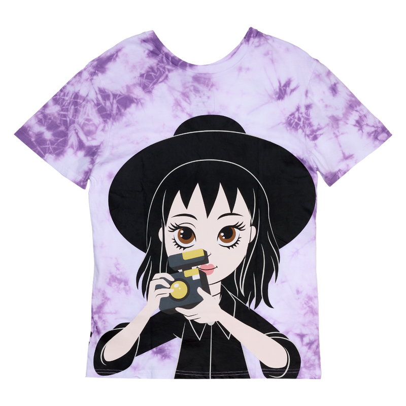 Loungefly Beetlejuice & Lydia Deetz Tie-Dye Unisex Tee - Leo's Treasure Box