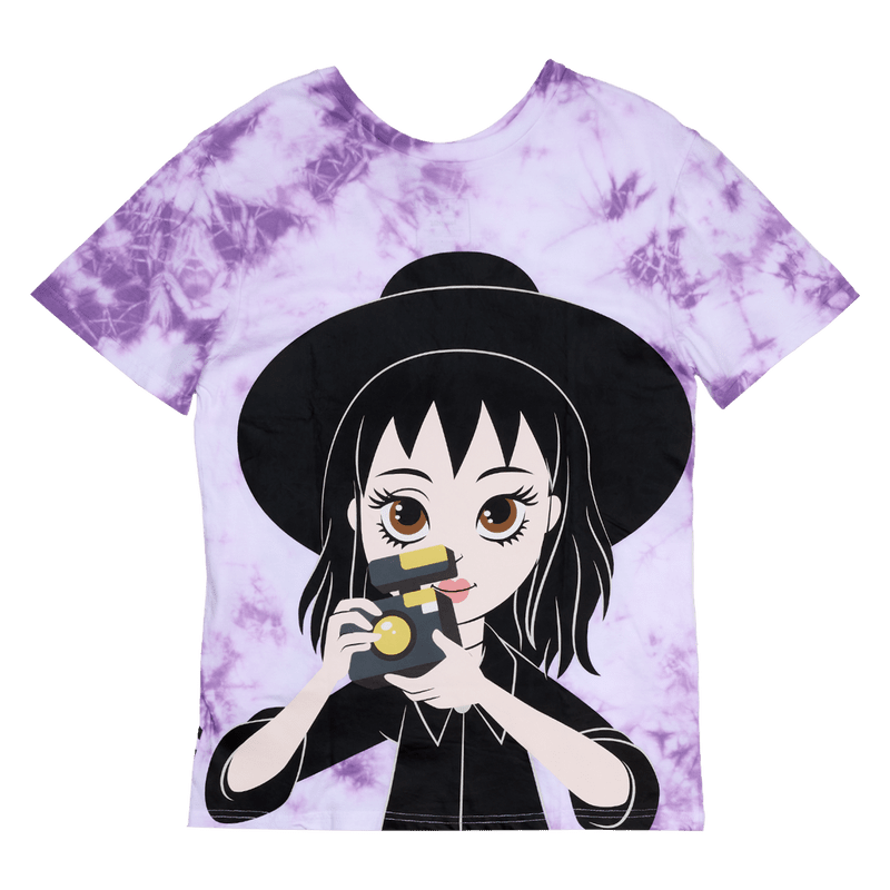 Loungefly Beetlejuice & Lydia Deetz Tie-Dye Unisex Tee - Leo's Treasure Box