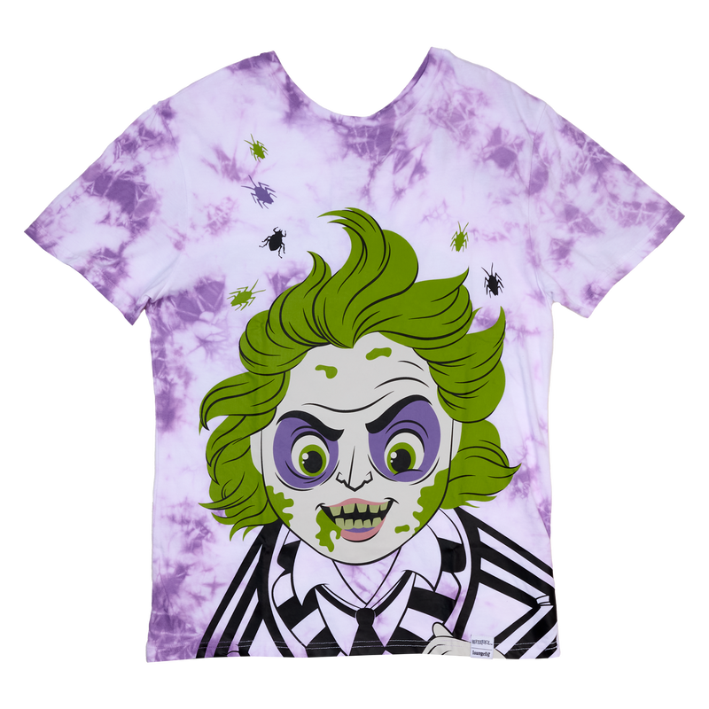 Loungefly Beetlejuice & Lydia Deetz Tie-Dye Unisex Tee - Leo's Treasure Box