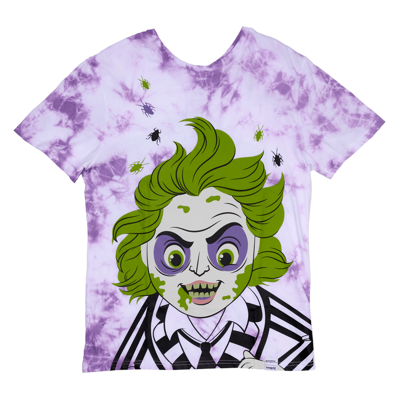 Loungefly Beetlejuice & Lydia Deetz Tie-Dye Unisex Tee - Leo's Treasure Box