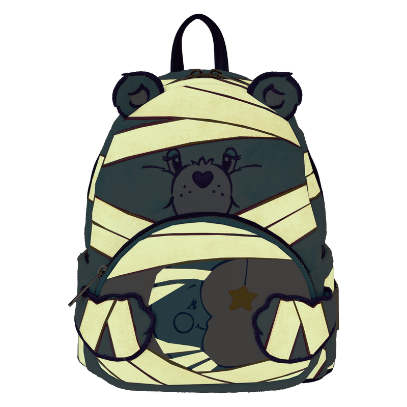 Loungefly Care Bears x Universal Monsters Bedtime Bear Mummy Mini Backpack - Leo's Treasure Box