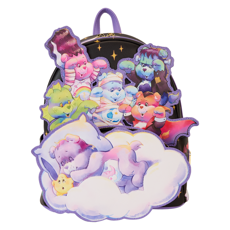 Loungefly Care Bears x Universal Monsters Scary Dreams Glow Mini Backpack