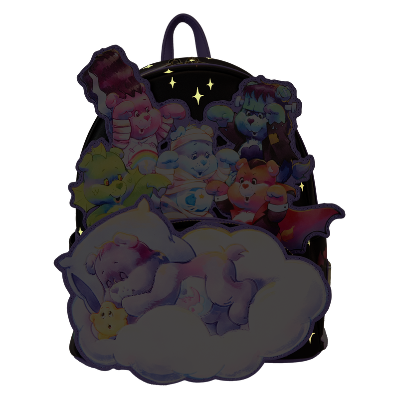 Loungefly Care Bears x Universal Monsters Scary Dreams Glow Mini Backpack