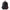 Black backpack with a red heart and white text on a white background