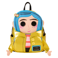 Loungefly Coraline 15th Anniversary Laika Doll Metallic Cosplay Mini Backpack