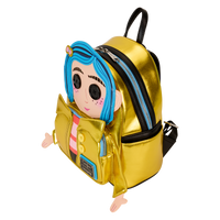 Loungefly Coraline 15th Anniversary Laika Doll Metallic Cosplay Mini Backpack