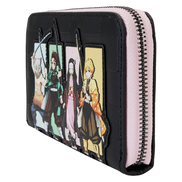 Loungefly Demon Slayer Heroes Group Zip Around Wallet