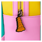 Colorful bag with a unique keychain attached