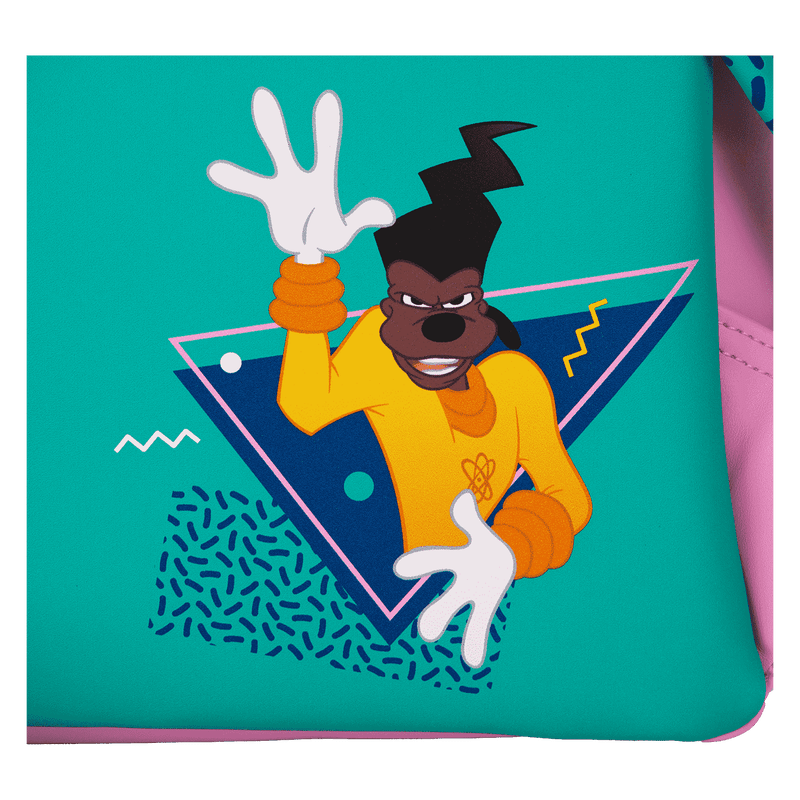 Cartoon character with a yellow shirt and black hair on a teal background