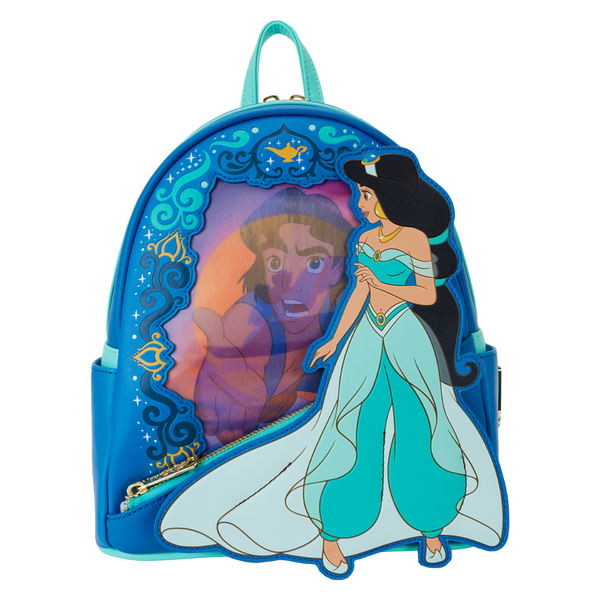 Loungefly Disney Aladdin Princess Series Lenticular Mini Backpack - Leo's Treasure Box