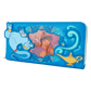 Loungefly Disney Aladdin Princess Series Lenticular Zip Around Wristlet Wallet - Leo's Treasure Box