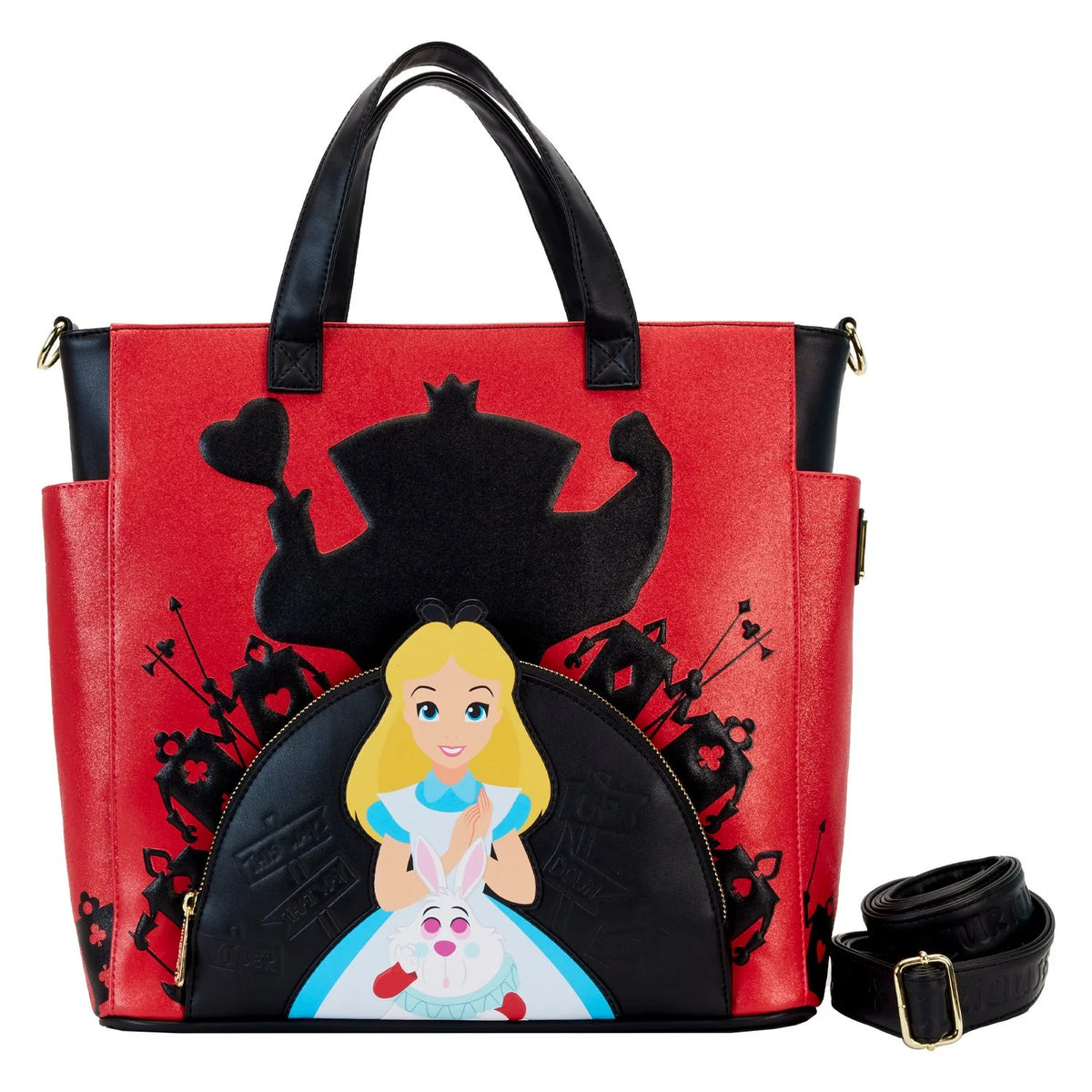 Loungefly Disney Alice In Wonderland Villains Convertible Backpack & Tote Bag