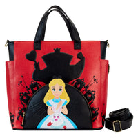 Loungefly Disney Alice In Wonderland Villains Convertible Backpack & Tote Bag - Leo's Treasure Box