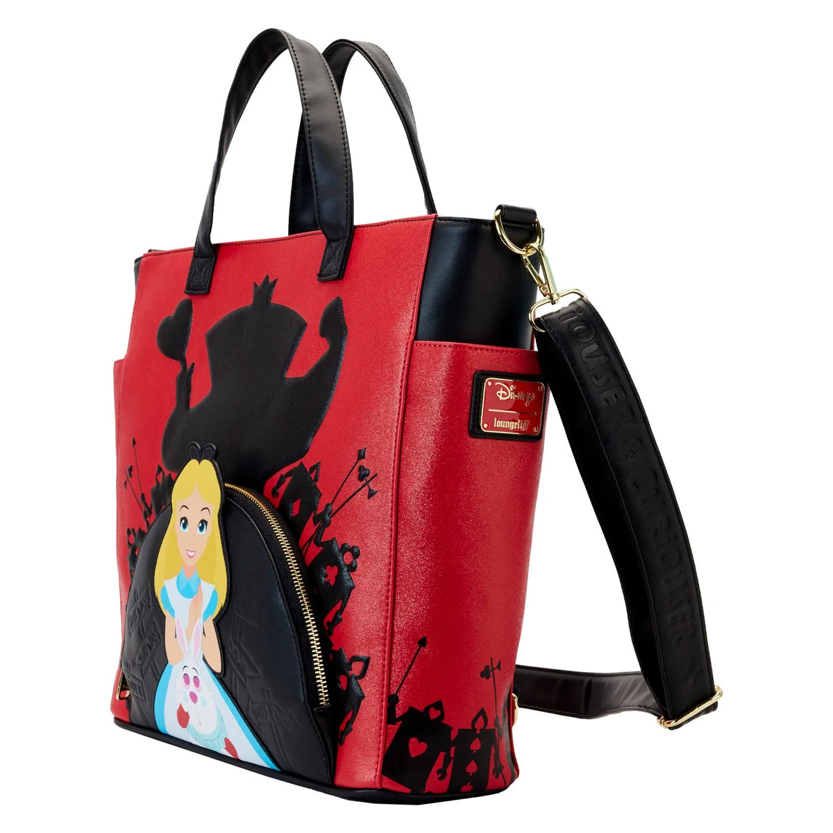 Loungefly Disney Alice In Wonderland Villains Convertible Backpack & Tote Bag - Leo's Treasure Box