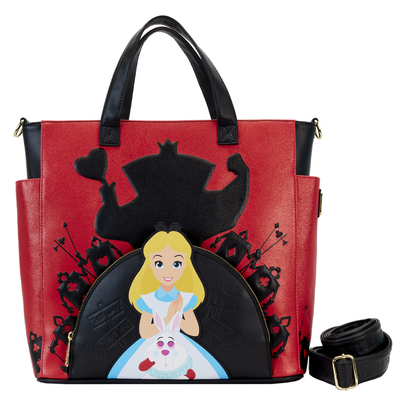Loungefly Alice In Wonderland Villains Convertible Tote Bag