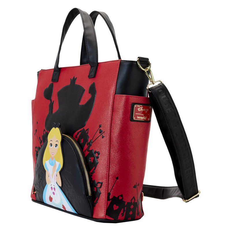 Loungefly Alice In Wonderland Villains Convertible Tote Bag