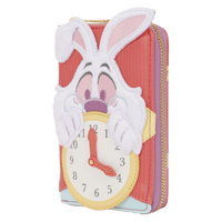 Animated character with rabbit ears and clock design on a pink background