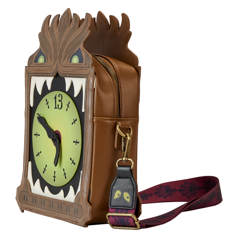 Loungefly Disney Haunted Mansion Grandfather Clock Glow Crossbody Bag