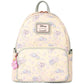 Backpack with Disney character pattern on a white background