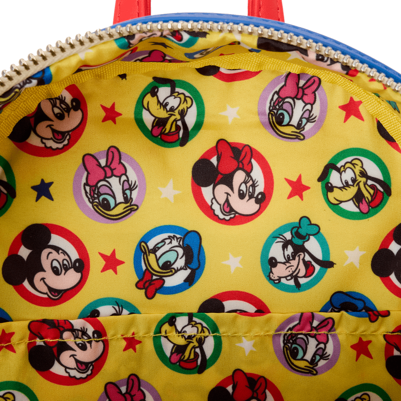 Loungefly Disney Mickey & Friends Classic All-Over Print Mini Backpack With Ear Headband - Leo's Treasure Box