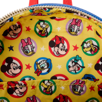 Loungefly Disney Mickey & Friends Classic All-Over Print Mini Backpack With Ear Headband - Leo's Treasure Box