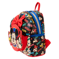 Loungefly Disney Mickey & Friends Classic All-Over Print Mini Backpack With Ear Headband