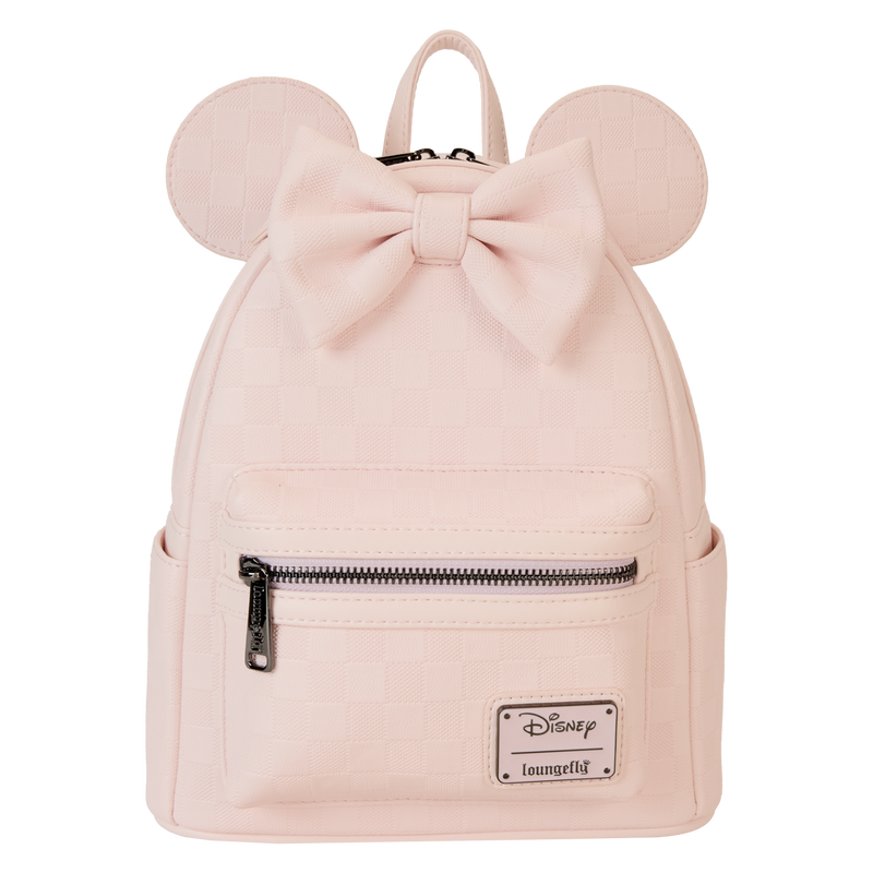 Loungefly Disney Minnie Mouse Checkered Texture Mini Backpack