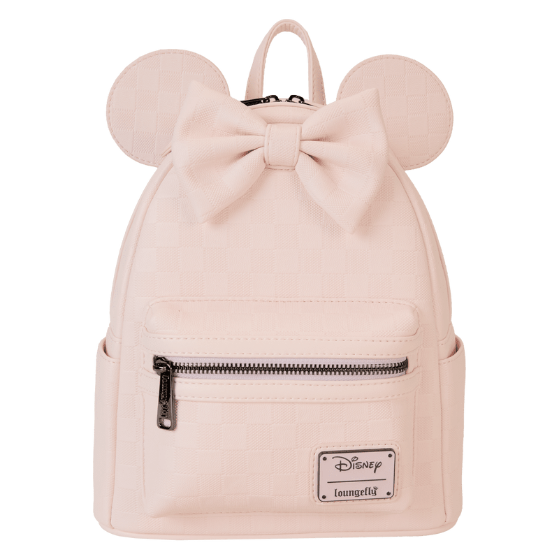 Loungefly Disney Minnie Mouse Checkered Texture Mini Backpack - Leo's Treasure Box