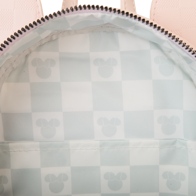 Loungefly Disney Minnie Mouse Checkered Texture Mini Backpack - Leo's Treasure Box