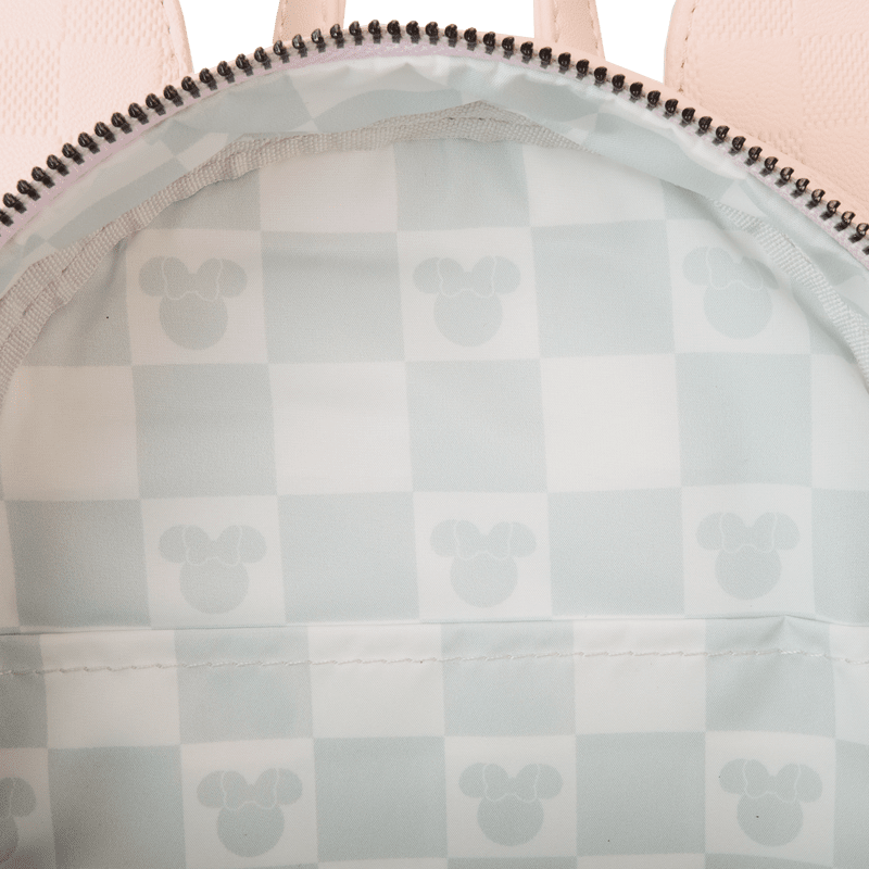 Loungefly Disney Minnie Mouse Checkered Texture Mini Backpack - Leo's Treasure Box