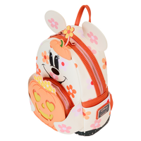 Loungefly Disney Minnie Mouse Floral Ghost Cosplay Light Up Glow Mini Backpack